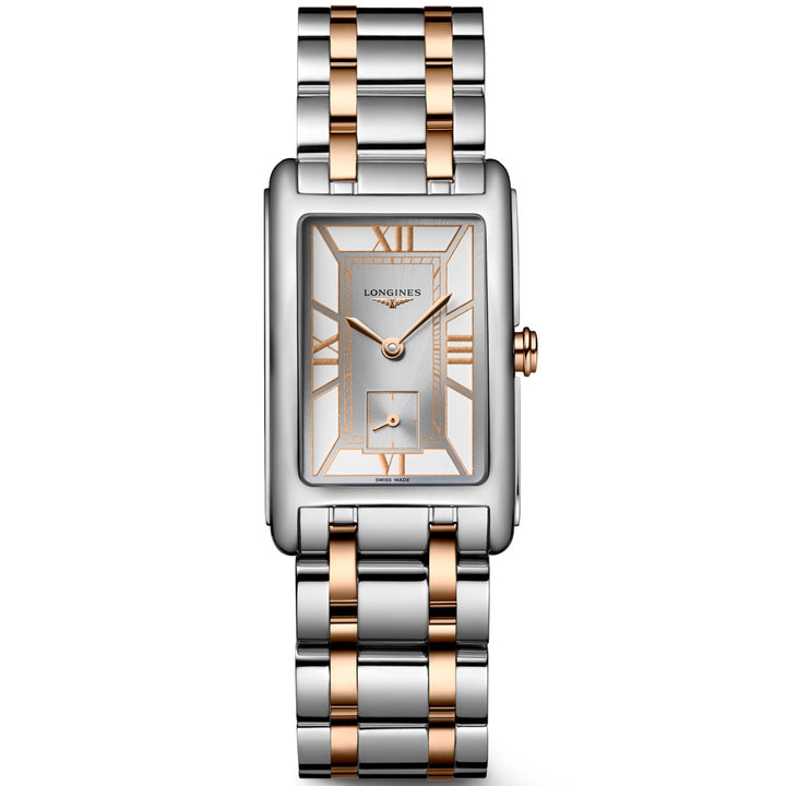 Longines Dolcevita Watch 23,30x37,00 bílá bílá ocel a zlaté zlaté zlaté L5.512.5.75.7