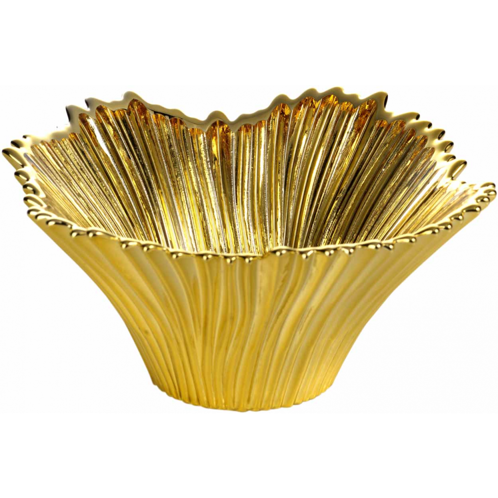 Argenesi Benátky zlaté edice Glass Cup 20cm H.11cm Gold 1,850036