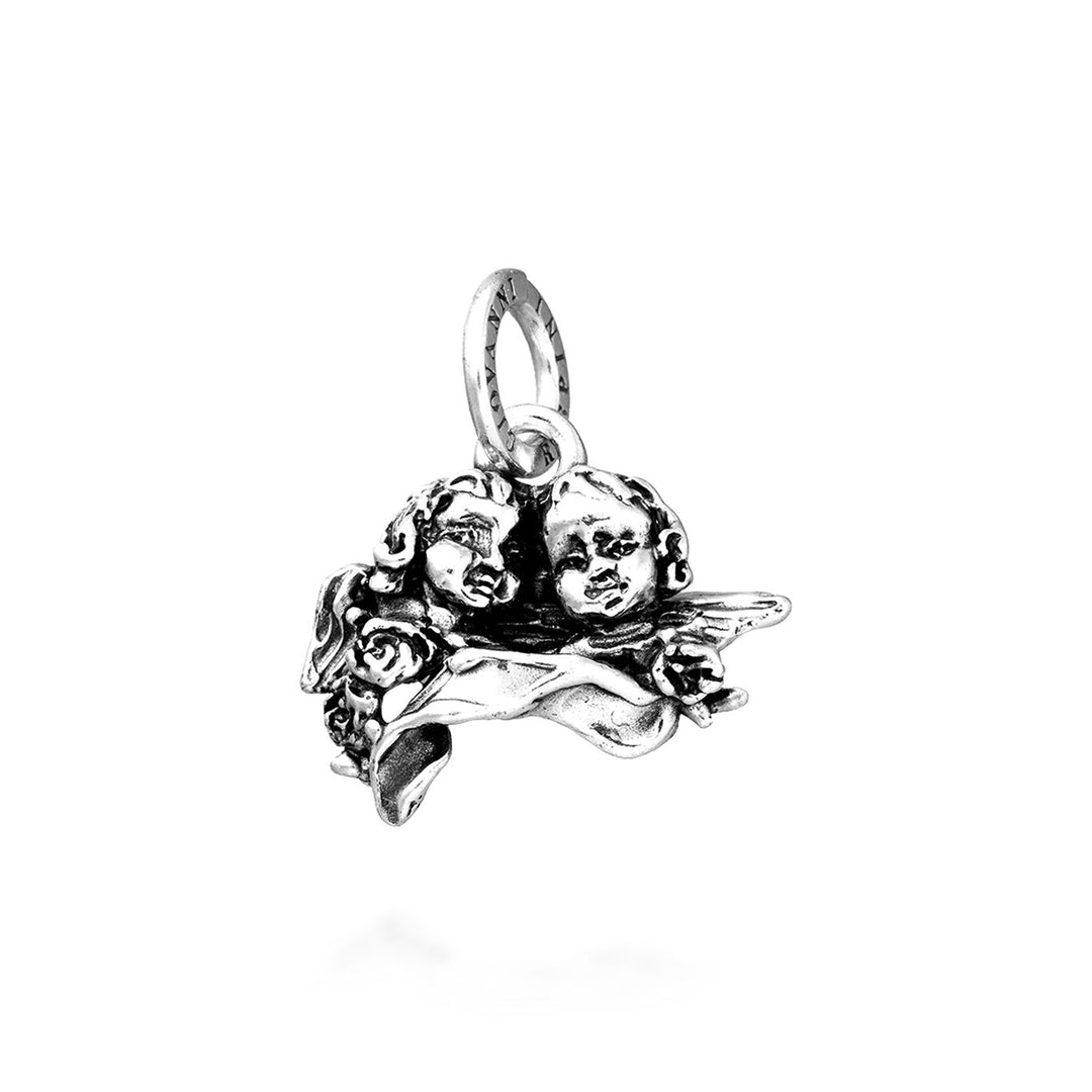 Giovanni Raspini Charm Two Angels s 925 11291 Silver Roses