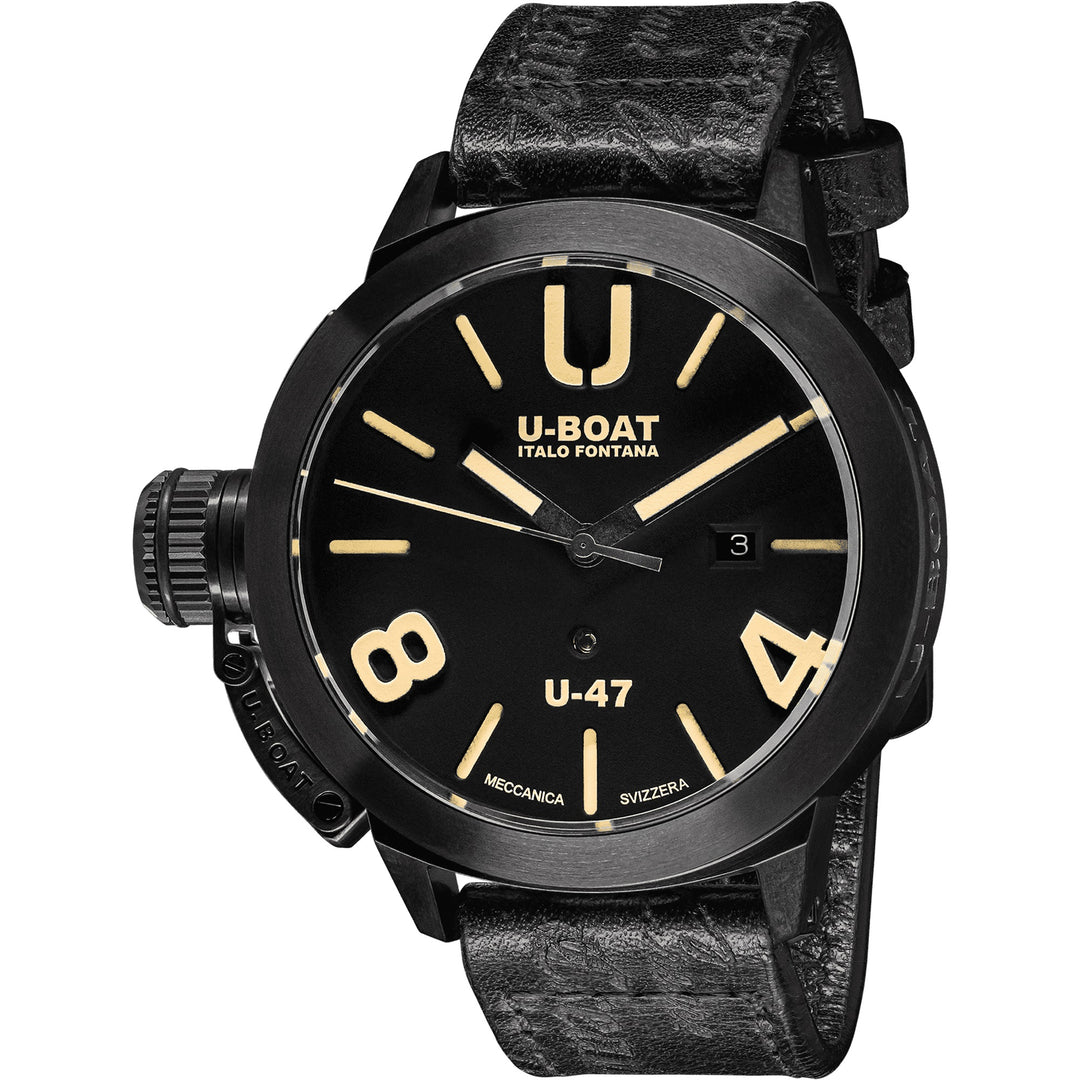 U-Boat Classic U-47 AB1 47 mm Black Automatic Clock