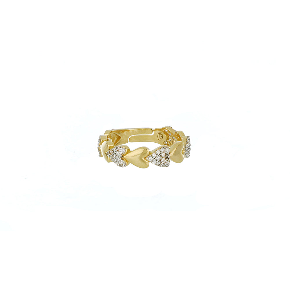 Herzen Milan Ring El Dorado Galleria Vittorio Emanuele Kollektion Silber 925 Finish PVD Gold Yellow 24938686