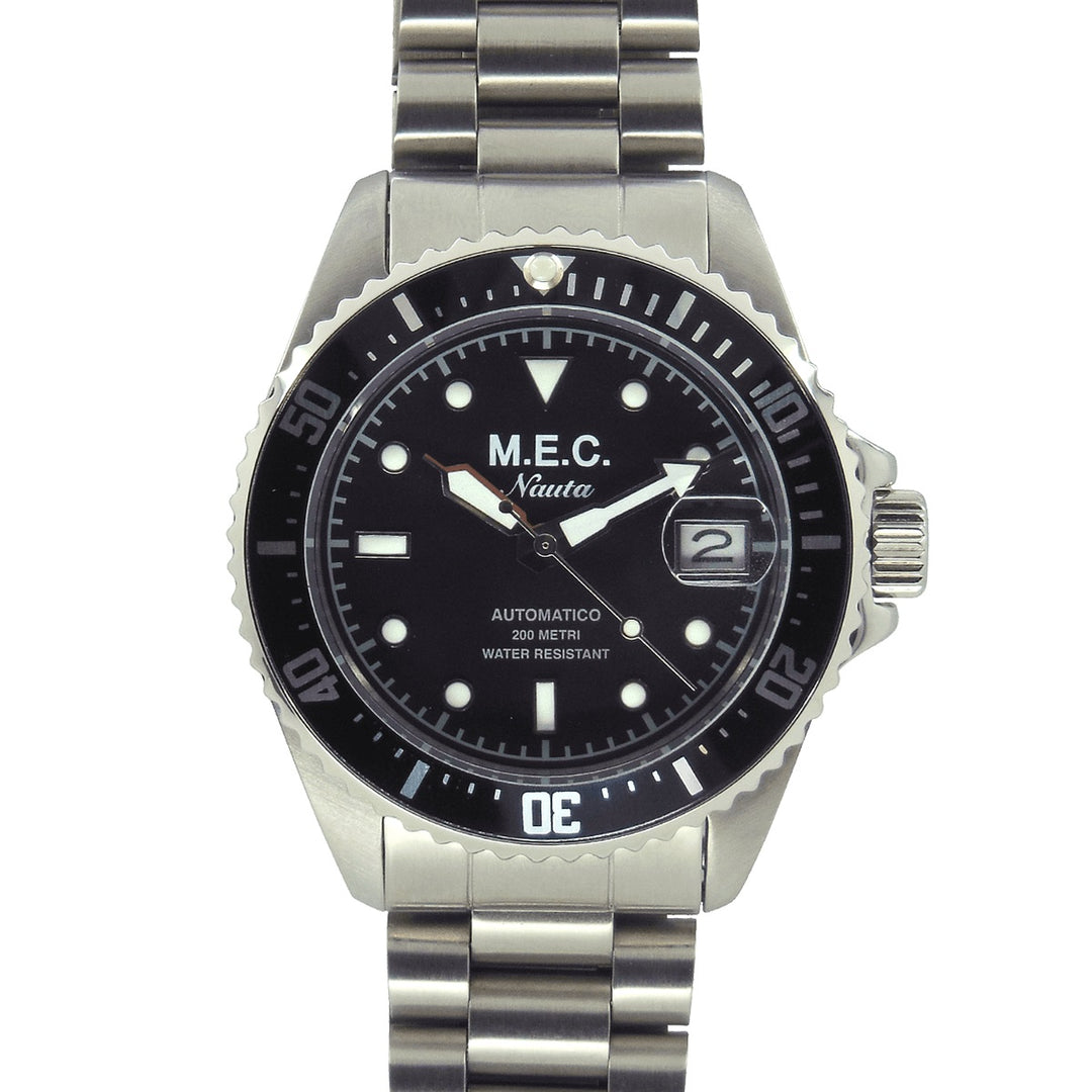 M.E.C. Nauta BK 40 mm zegarek automatyczny czarna stal nauta bk (24)