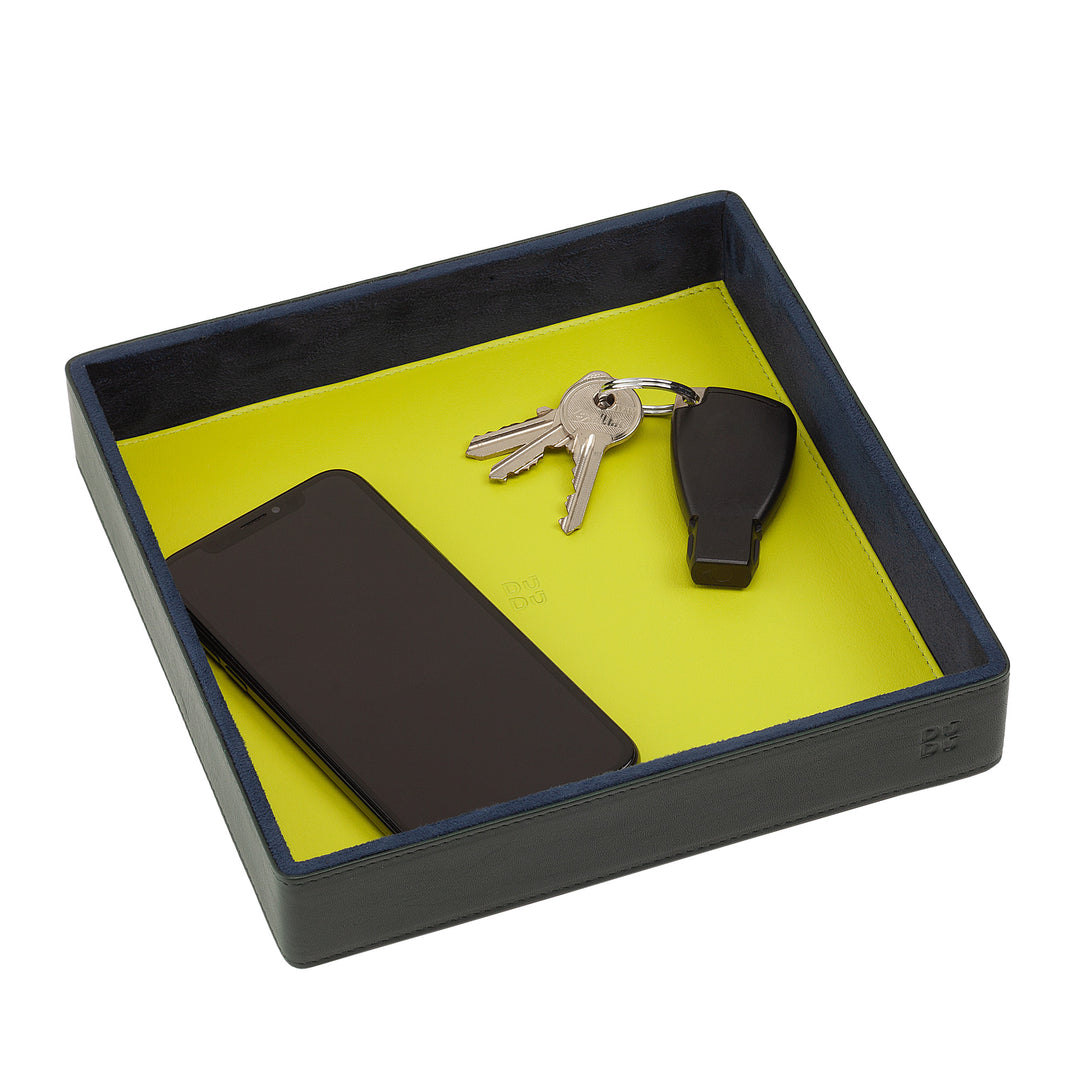 DuDu Empatatachetic w kolorowych skórzanych drzwiach wejściowych z przedmiotami z pudełkiem prezentowym