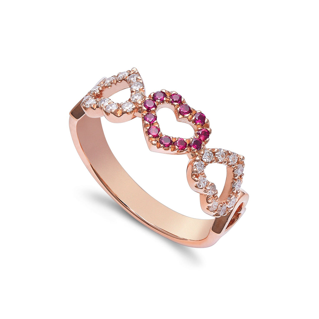 Golay Ring 5 Hearts Diamonds and Rubies