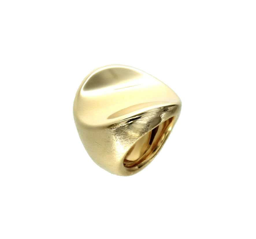 Pitti og Sisi Urban Ring Silver 925 PVD Finish Yellow Gold An 8141G