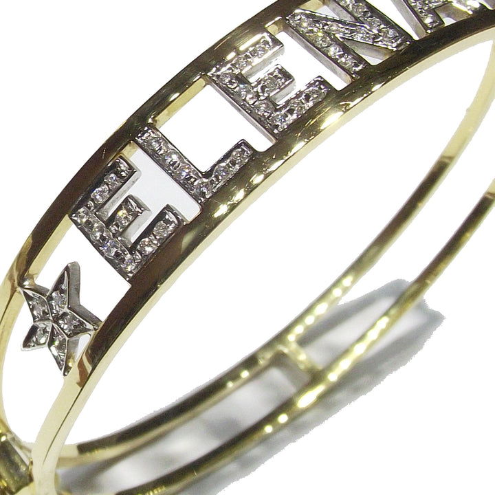Sidalo Stijve armband Elena Geel en wit goud 18kt diamanten 0055BR