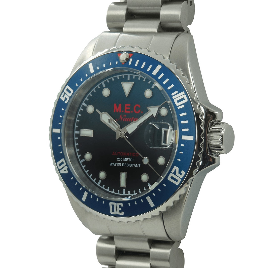 M.E.C. Nauta BL 40mm hodinky automatické modré oceli Nauta BL (21)