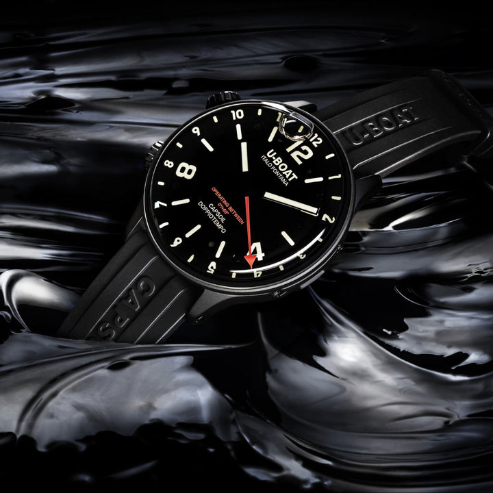 U-båd Capsail Watch DLC 45mm sort kvarts stål finish DLC sort 8770