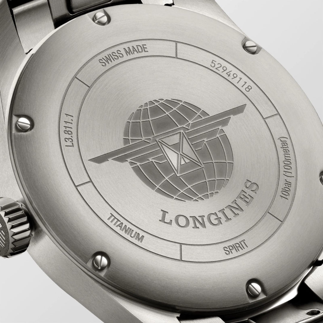 Longines Spirit Watch 42mm Anthracite Automatisk titanium L3.811.1.53.6