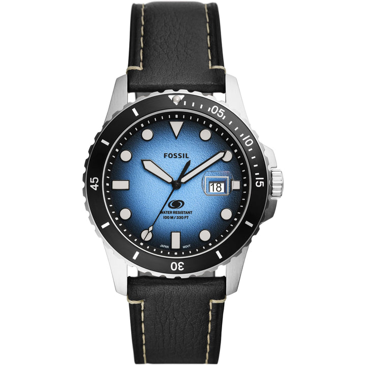 Fossiel horloge blauw 42 mm blauw kwarts staal ES5960
