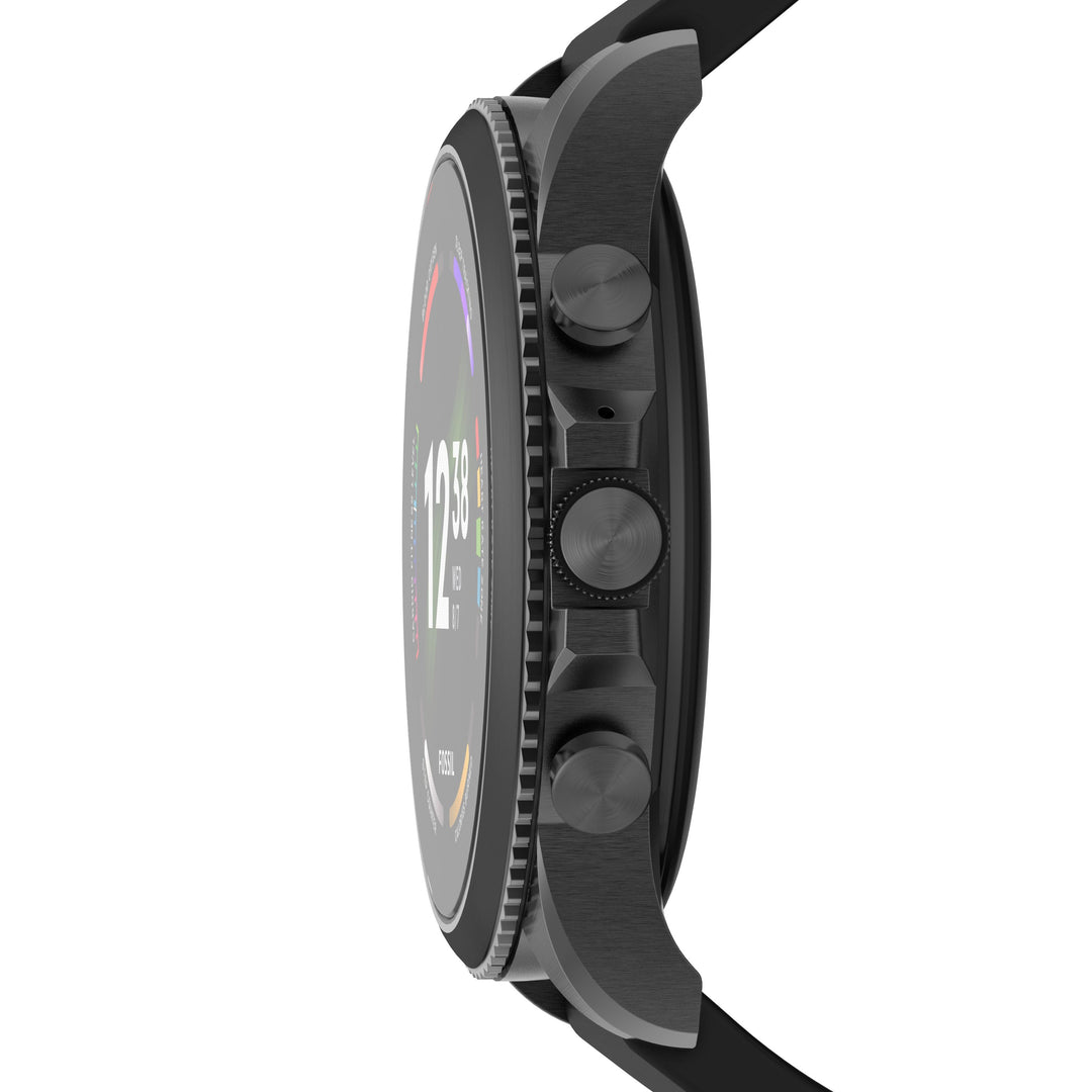 Fosilní smartwatch gen 6 Watch s černým silikonovým popruhem FTW4061