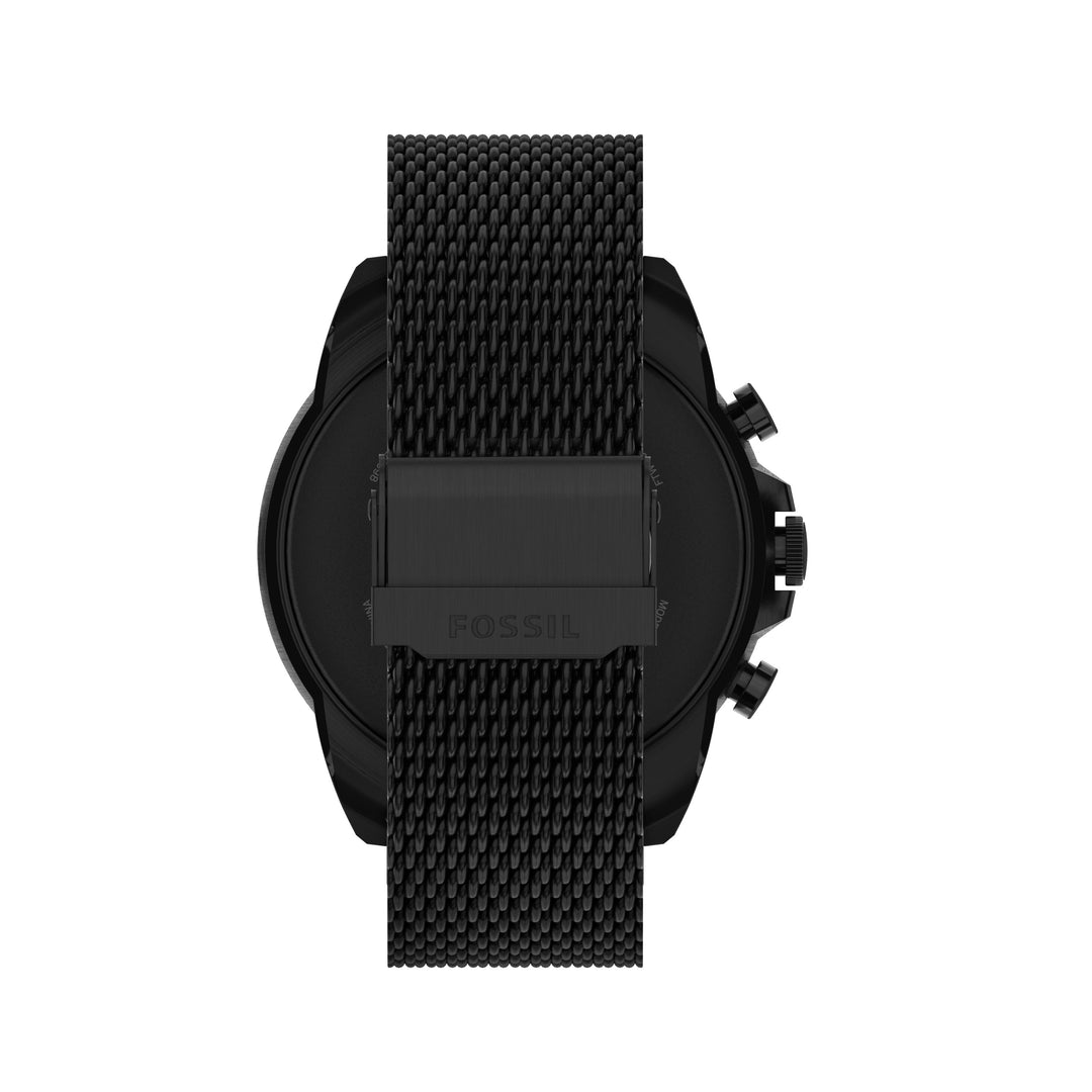 Fossil SmartWatch Gen 6 Watch met zwarte stalen jersey Bracelet FTW4066