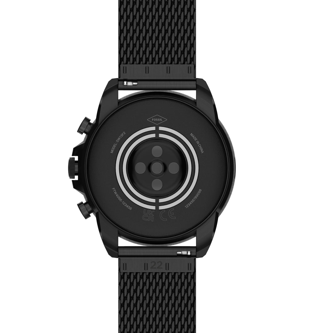 Fosilní smartwatch gen 6 Watch with Black Steel Jersey Bracelet FTW4066