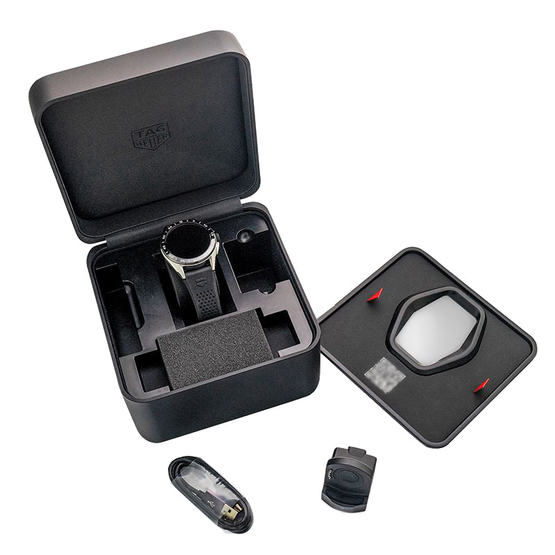 Tag Heuer smartwatch verbonden geconcepteerde Calibare E4 45mm zwart staal SBR8A10.BT6259