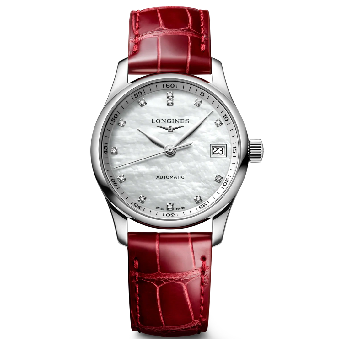 Longines Master Collection 34mm Mor ved Diamanti Automatisk stål L2.357.4.87.2