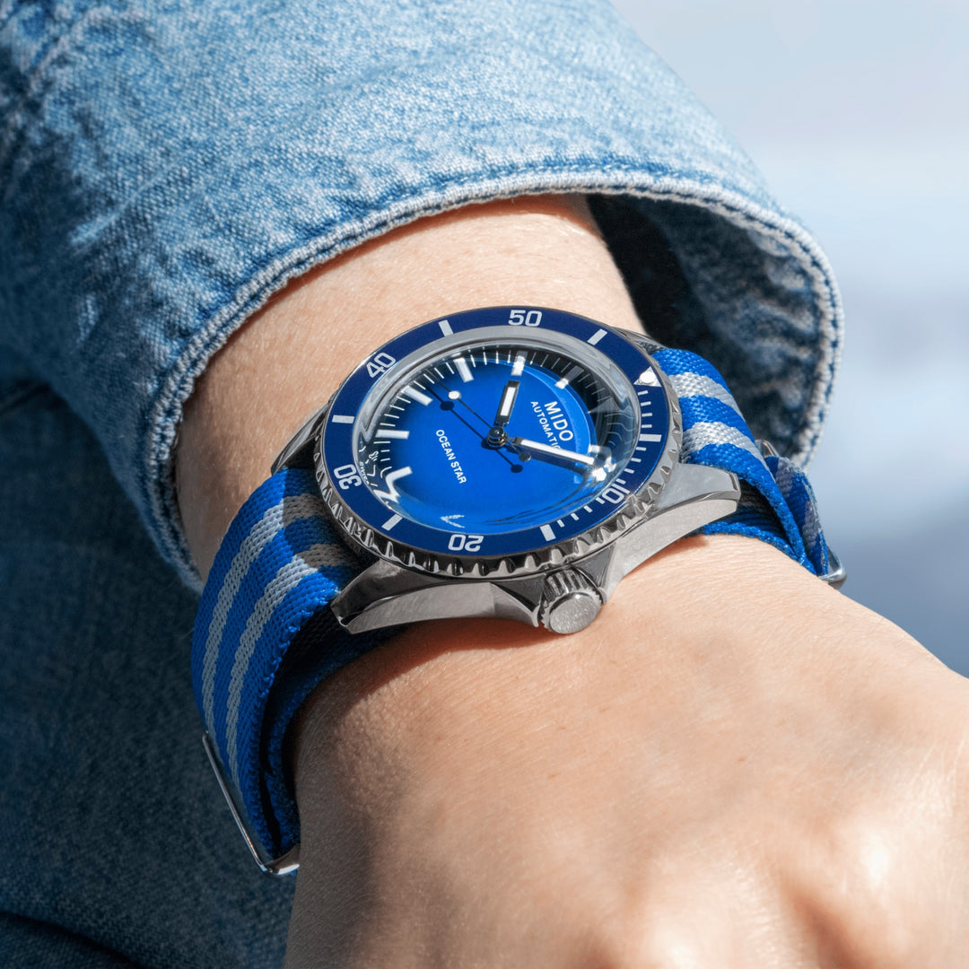 Mida Ocean Star Tribute Limited Edition 200pz 40mm Blue Automatic Steel