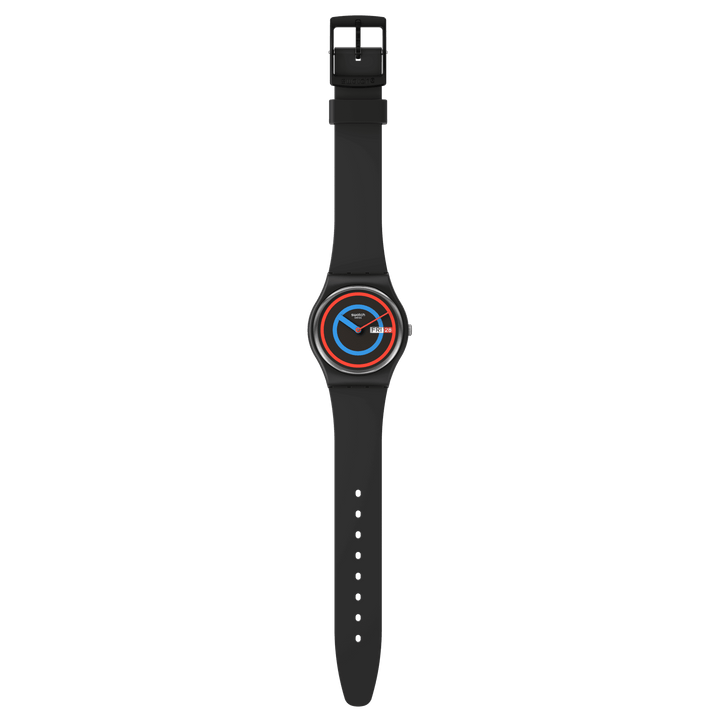 Swatch kreist schwarze Originale Gent Biosourced 34mm SO28B706 Uhr