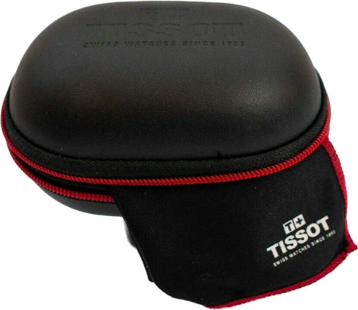 Cestovní pouzdro Tissot s černou koženou hodinou TIS-01-box