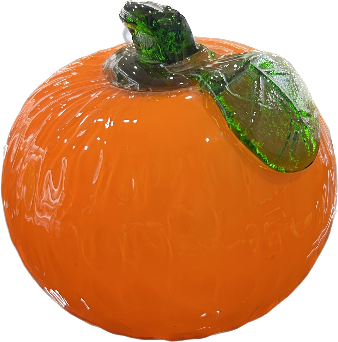 Oranžový náčelník oranžové foukané sklo Murano ara-aran-01