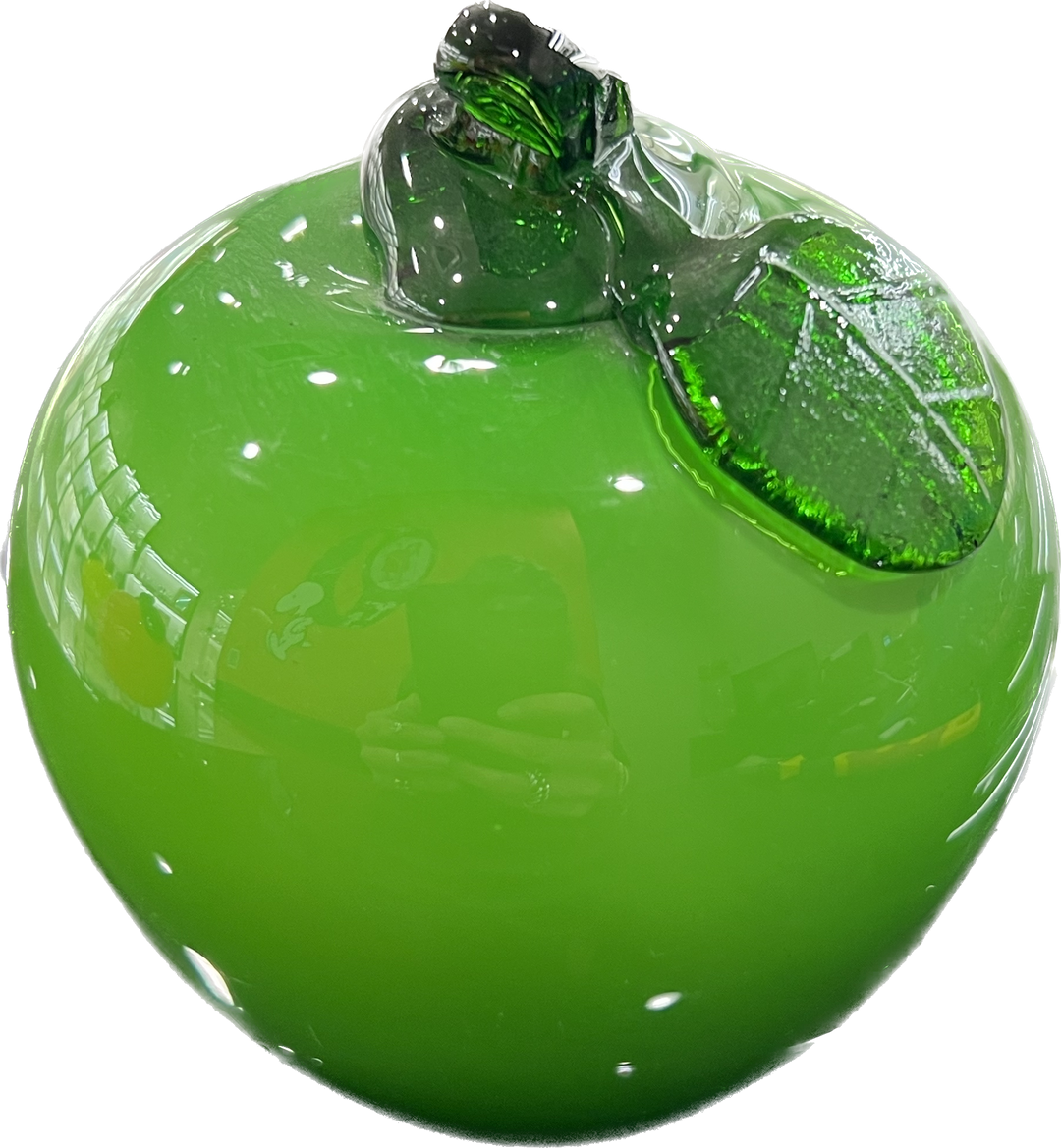 Hlavní zelená jablko zelená foukaná sklenice Murano-V-01 Murano