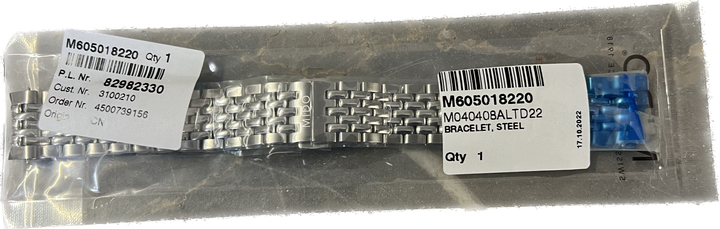 Mido Multifory Steel Strap Grain de Riz M605018220 Pouze pro Mido M040.408.11.041.00