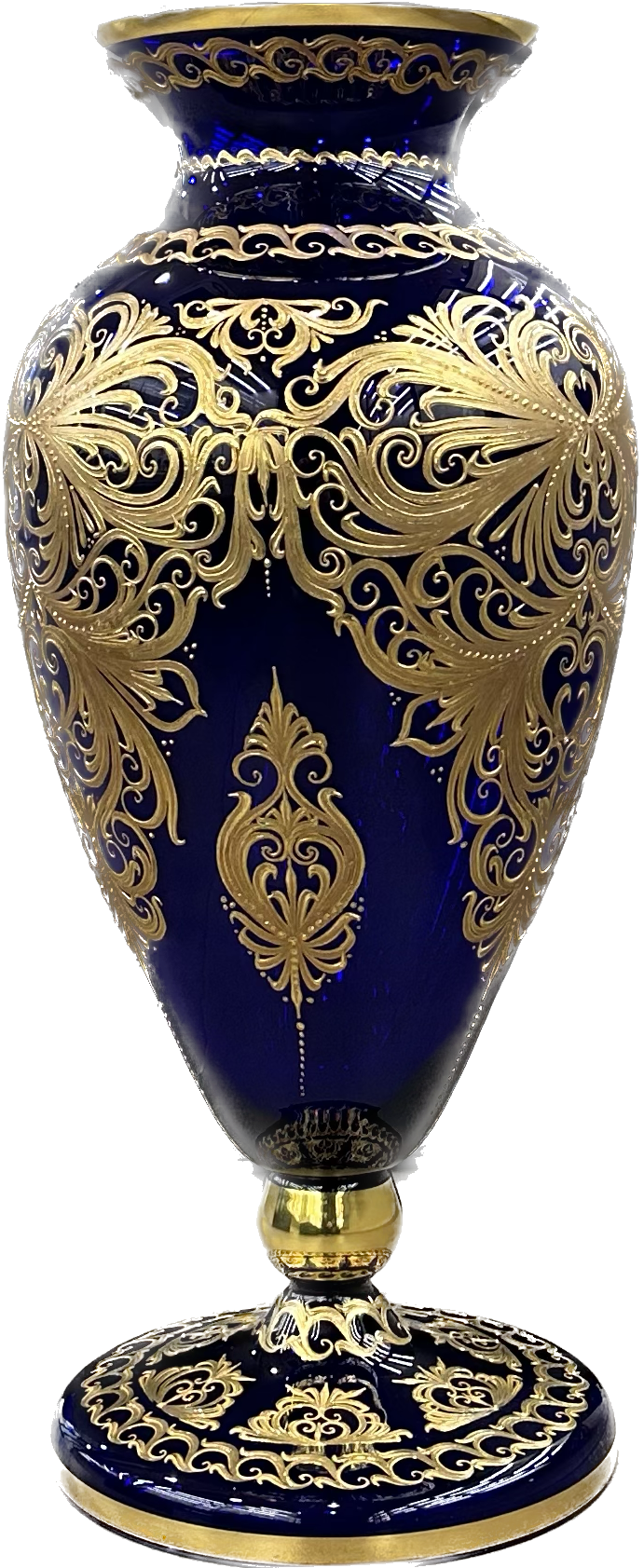 Art Wazon Crystal Molato Decoration Gold Zecchino vaso_oro1