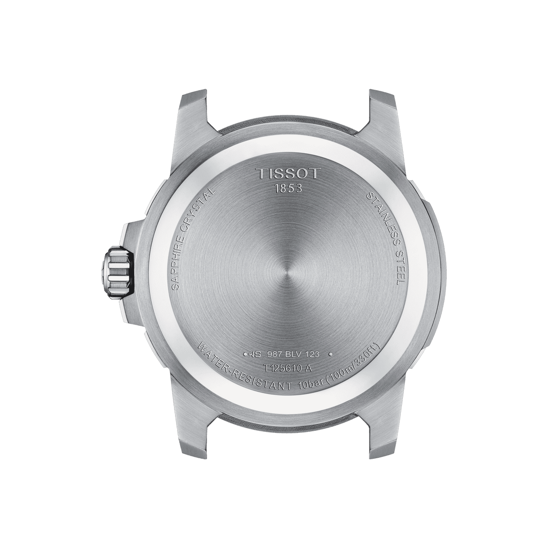 Tissot Supersport Gent 44 mm zegar Grey Quartz Stal T125.610.17.081.00
