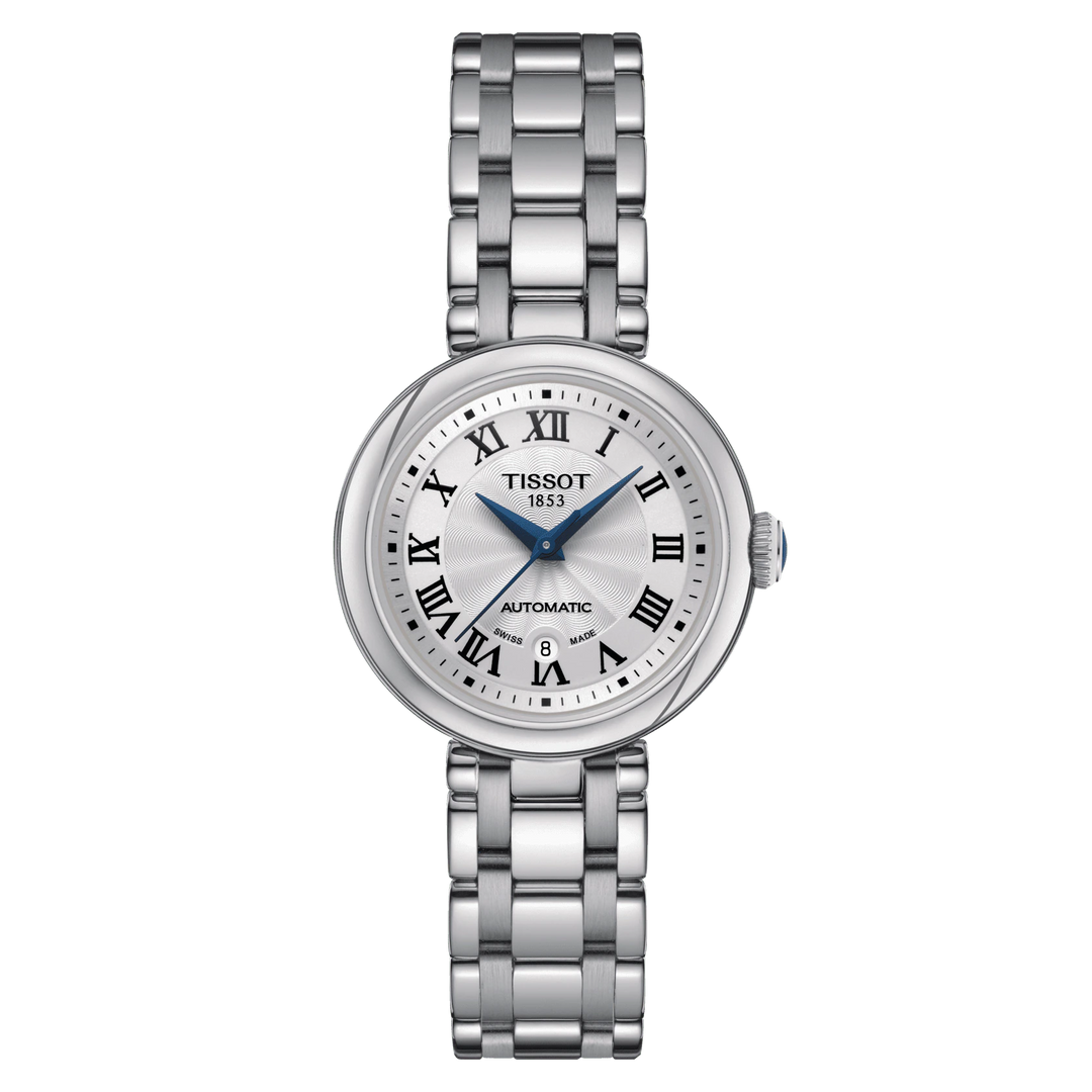Tissot horloge Bellissima Automatic 29mm wit automatisch staal T126.207.11.013.00