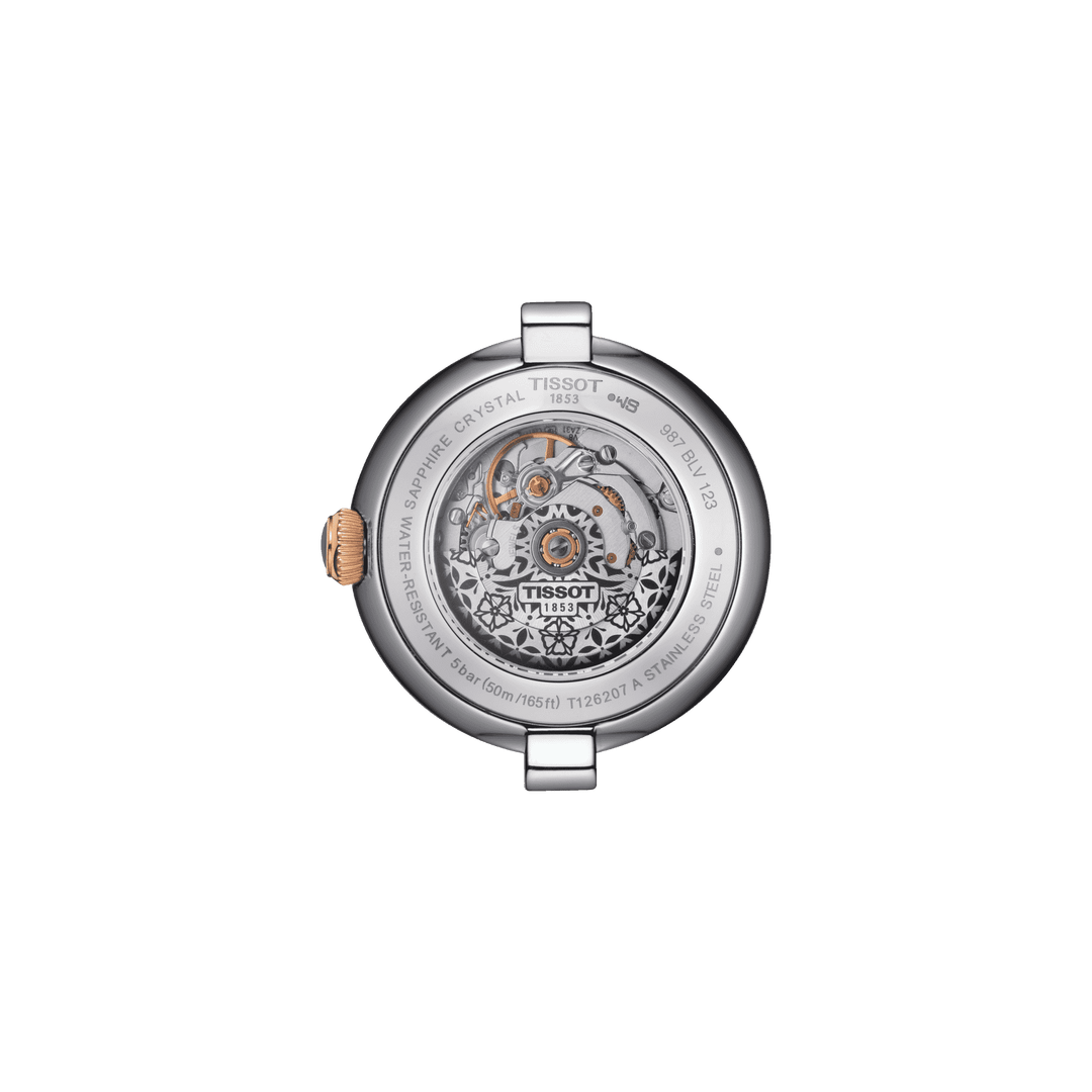 Tissot Beautiful Clock Automatic 29mm Automatic White Steel PVD povrchová úprava růžového zlata T126.207.22.013.00