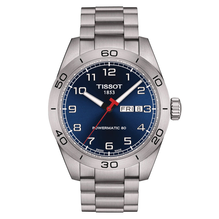 Tissot Watch PRS 516 Powermitic 80 42 mm Niebieski automatyczny stal T131.430.11.042.00