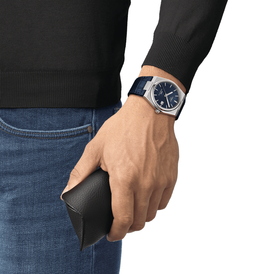 Tissssot watch PRX Powermatic 80 39.5mm blue automatic steel T137.407.16.041.000
