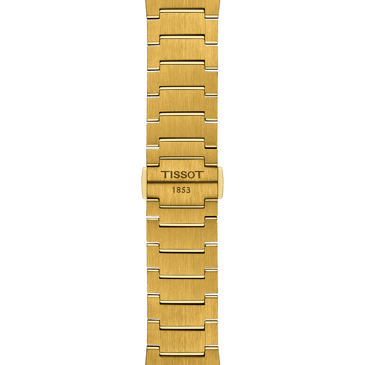 Tissot Clock PRX 39,5 mm šampaňské křemenné ocelové povrchové úpravy PVD Gold Gold T137.410.33.021.00