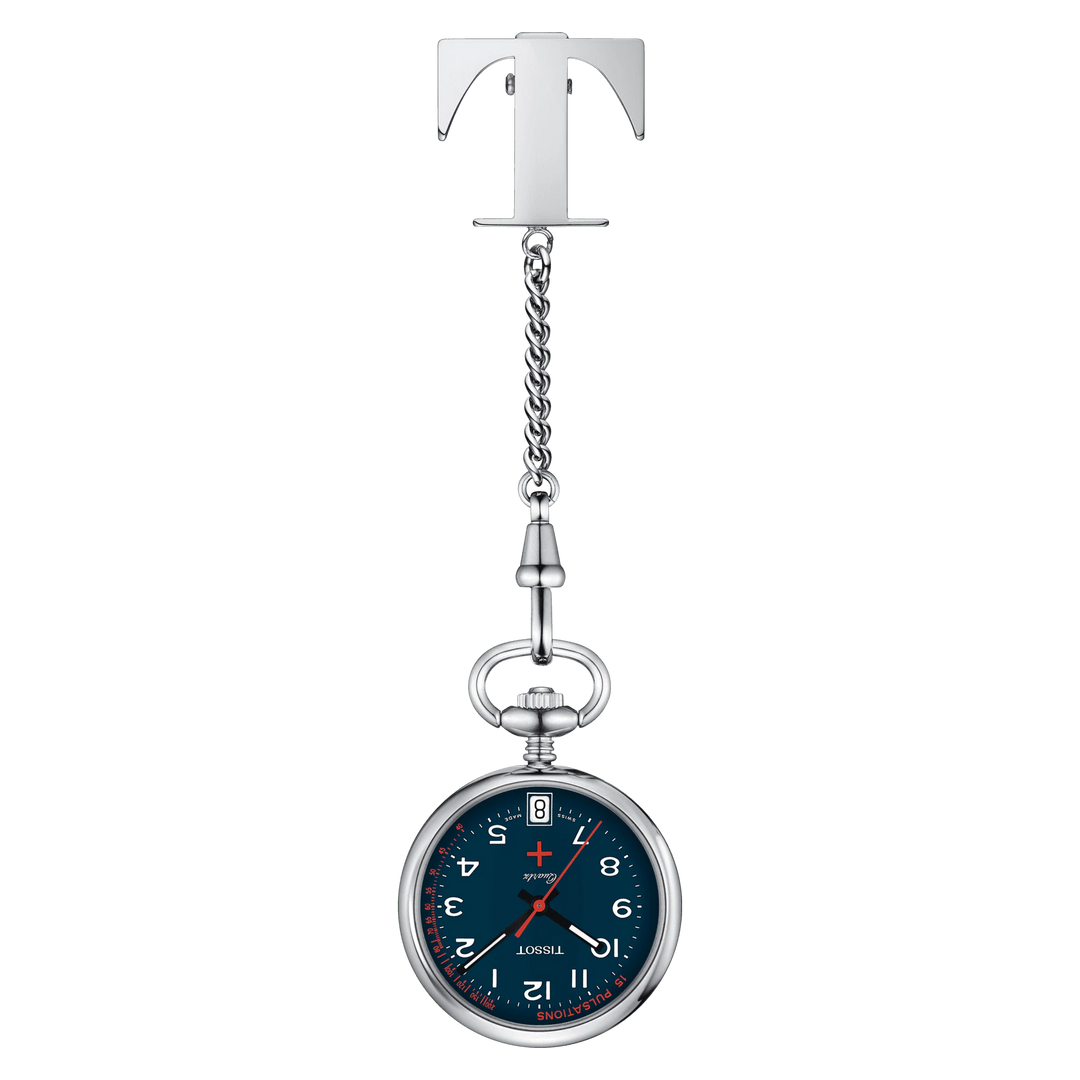 Tissot Clock infermières 30 mm blau Quarzstahl T869.210.19.042.00