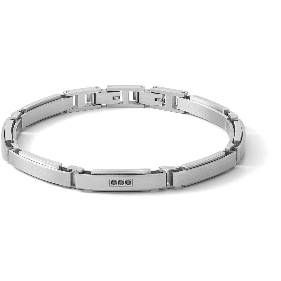 Comet bracelet suits black steel zircons UBR 1059