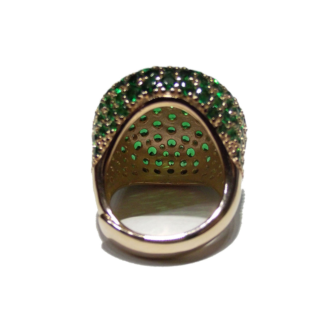Capodagaglia Morositas Silver 925 FINE PVD Zlatá žlutá Quarzi Green Green CPD-ANA-ARG-0001-V