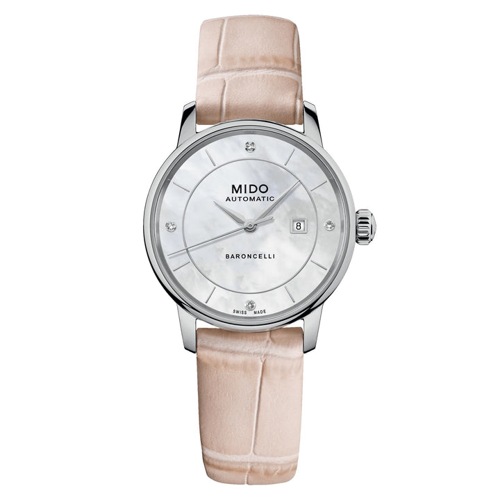 Mido Watch Baroncelli Signature Lady Colors Box Special Edition 30mm Automatic Motherperper Steel M037.207.16.106.00