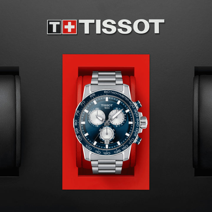 Tissot Supersport Chrono 45,5 mm sledujte modrou křemennou ocel T125.617.11.041.00