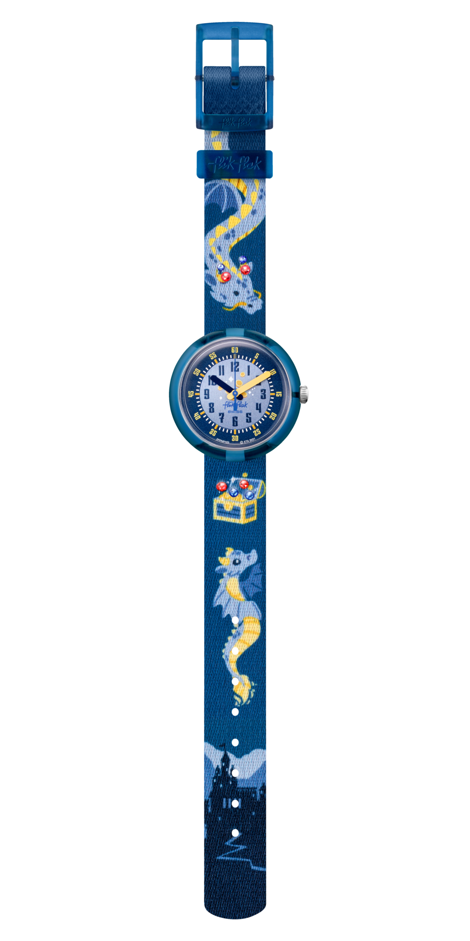 Flik Flak Lover of Dragons Tales Clock from the World 32 mm FPNP125