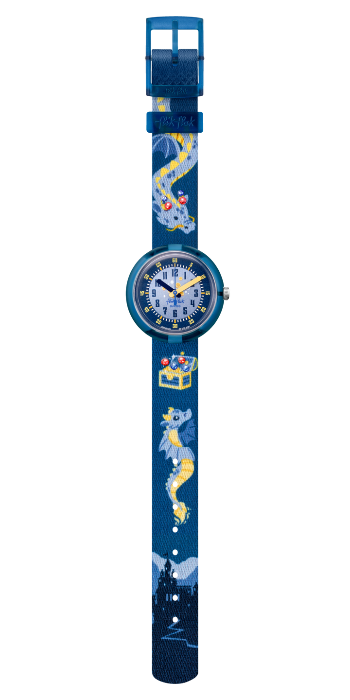 Flik Flak Lover of Dragons Tales Clock ze světa 32 mm fpnp125