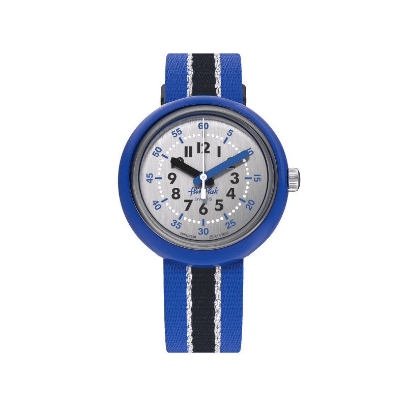 Flik flak shine watch i sølv glans lyse 32 mm fpnp130