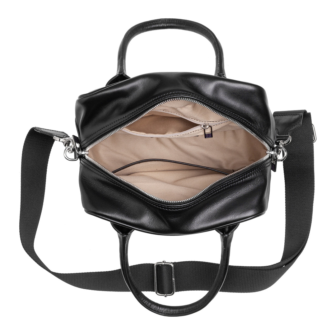 DuDu Ručně vyráběná kožená kožená ženská ručně vyrobená v Itálii s taškou na ramenní tašku s ramenním popruhem a zipem
