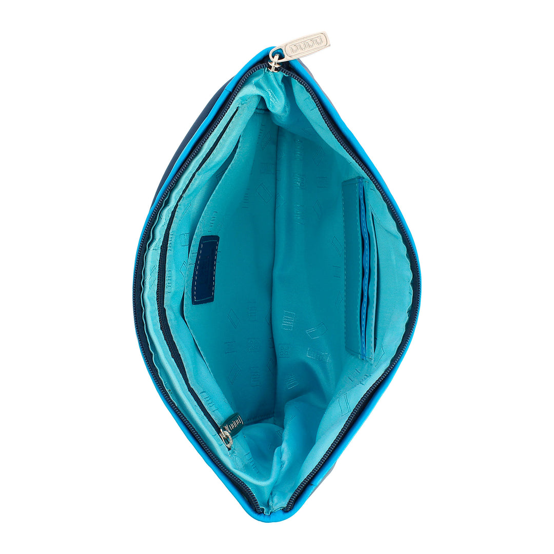 DuDu Kleurrijke kleurrijke lederen tas in afneembare schoudertas met zip ritssluiting sluiting