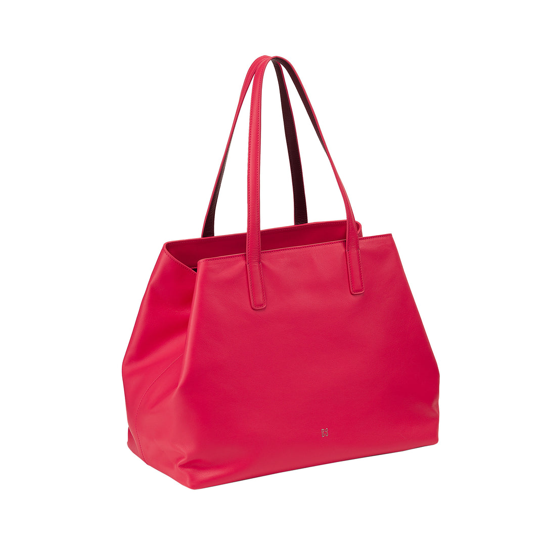 DuDu Velká kožená dámská taška, měkká taška nakupujícího, taška na ramen se dvěma držadly, módní taška na ruce -hondbag