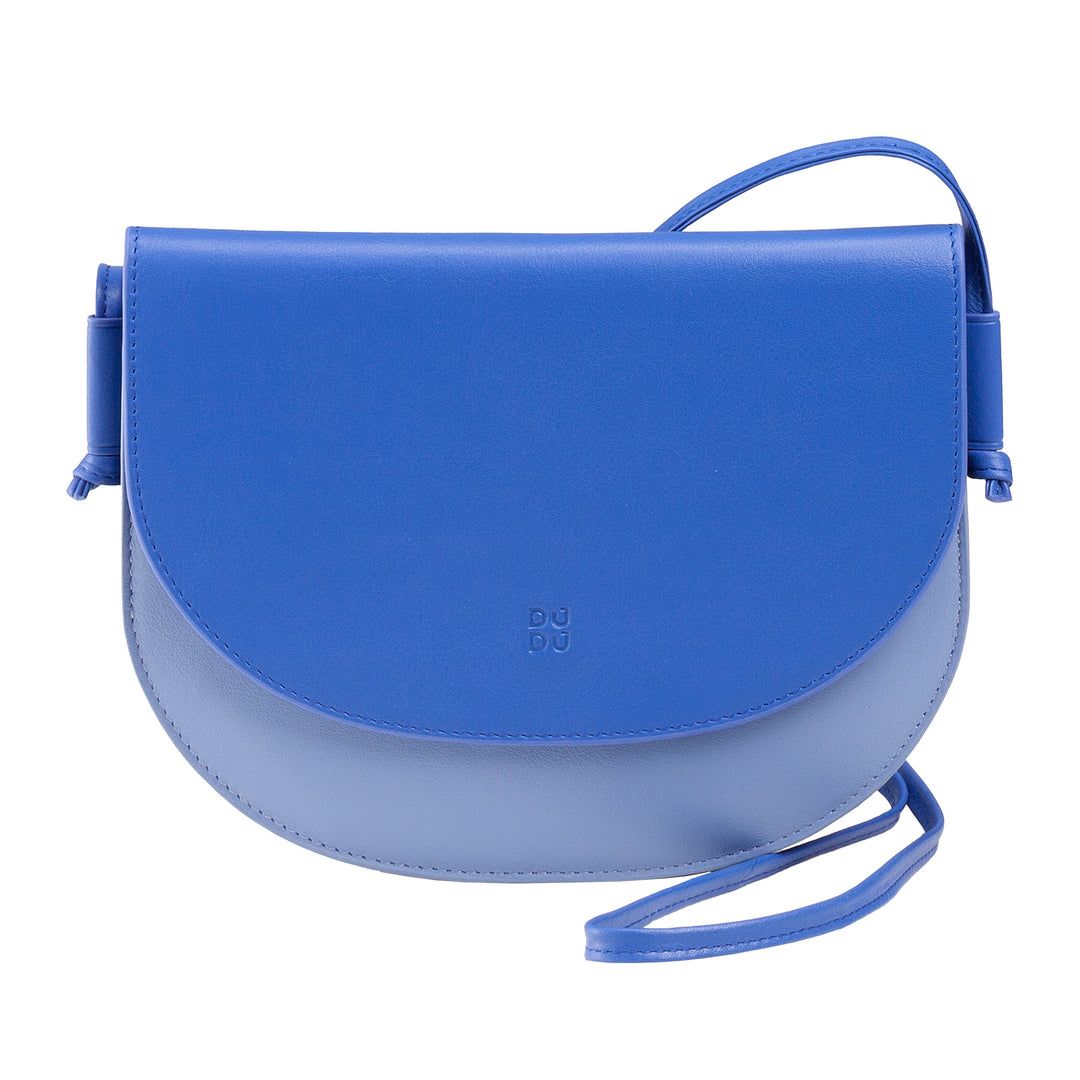 DuDu Malá kožená taška na rameno v kůži, kompaktní tenký designový sáček s uzavřením knoflíku, nastavitelný ramenní popruh