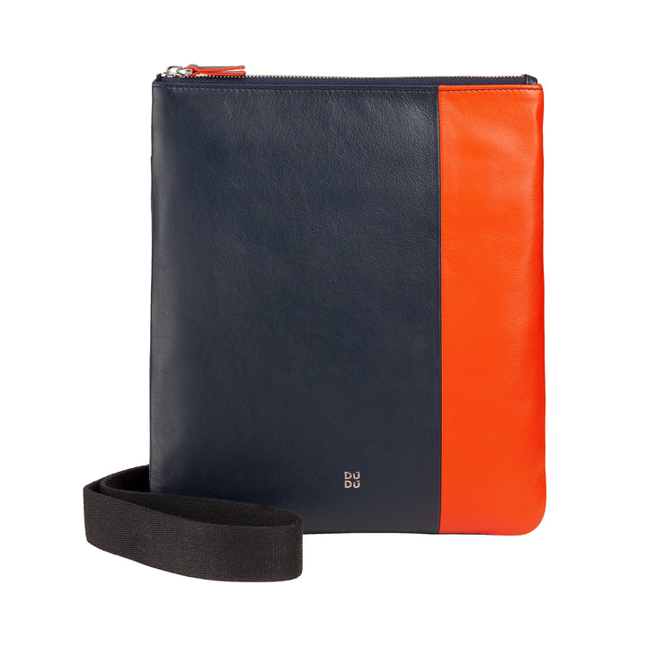 DuDu Pásový taška s koženým ramenním popruhem se zipem, kompaktním designovým taškem na ramenní tašku ve skutečné barevné kůži a nastavitelným pásem