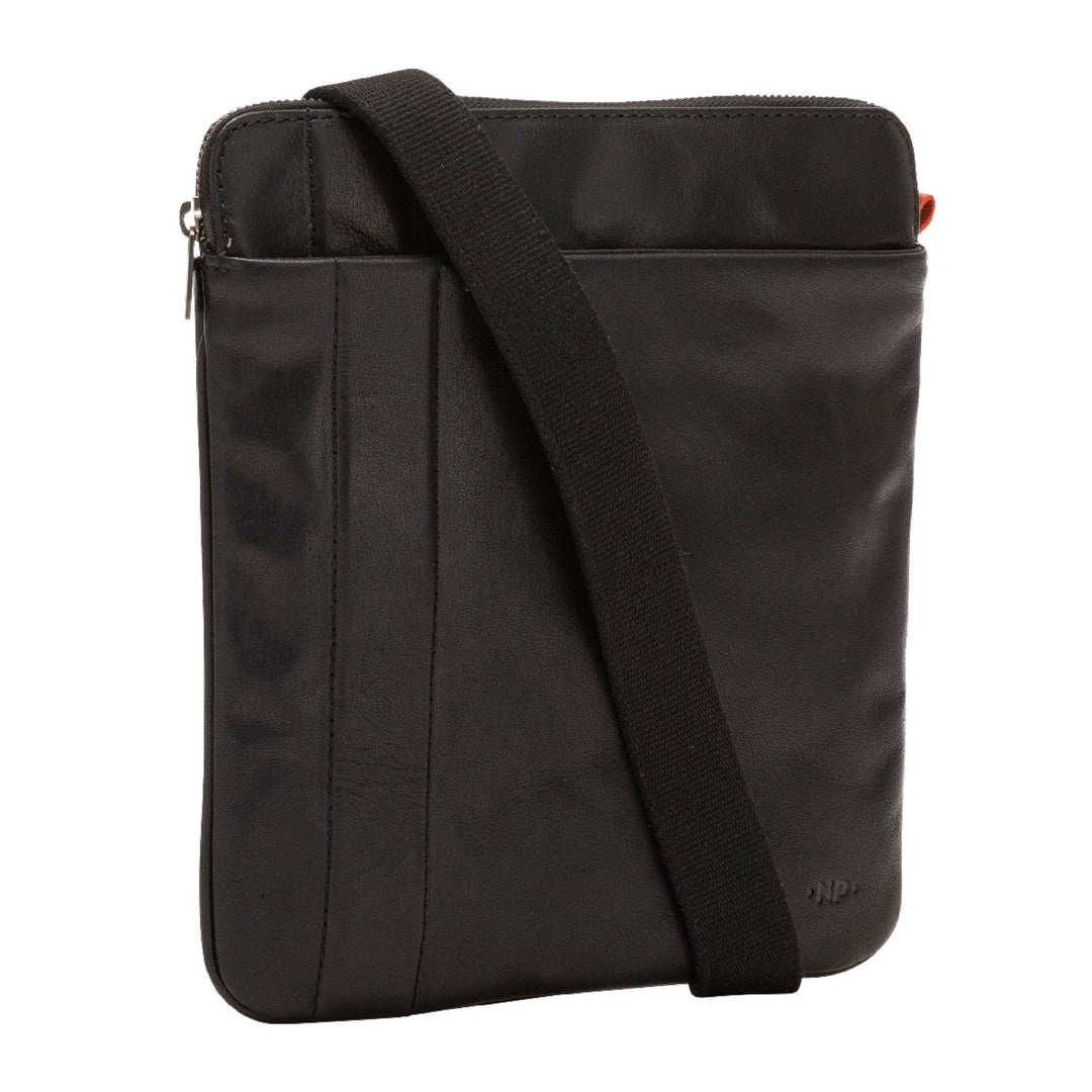 Nuvola skórzana torba na ramię męska torba w eleganckiej skórzanej torbie iPad® tablet z zamkiem błyskawicznym