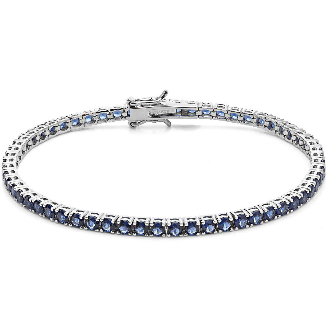 Comete Silver Tennis Bracelet 925 Zirconi Blue UBR 988 M18