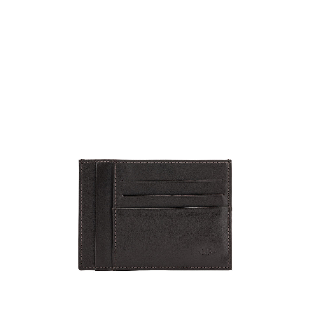 Nuvola Leather Holding Cards Ultra Slim 0,5 mm muž ve skutečné Nappa Nappa Leather a 6 Tessere sloty