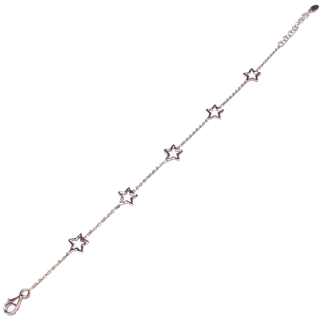 Capodagli bracciale 5 Stelle a filo argento 925 finitura PVD oro rosa CPD-BRA-ARG-0002-R - Capodagli 1937