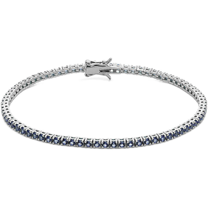 Comete bracciale Tennis argento 925 zirconi blu UBR 995 M19 - Capodagli 1937